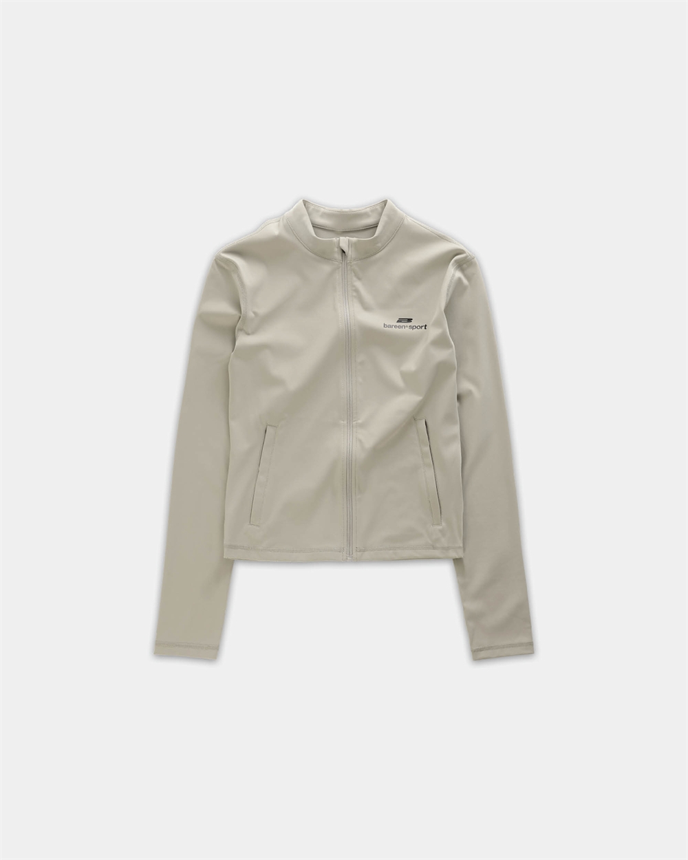 Womens Full Zip LS Top Clay
